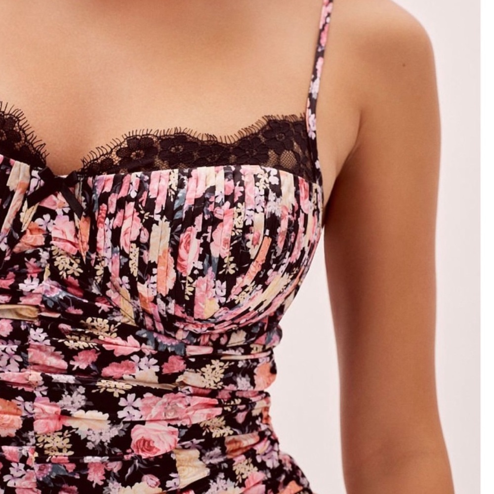 NWT 🍋FOR LOVE AND LEMONS GARDENIA DRESS, S - Picture 2 of 7